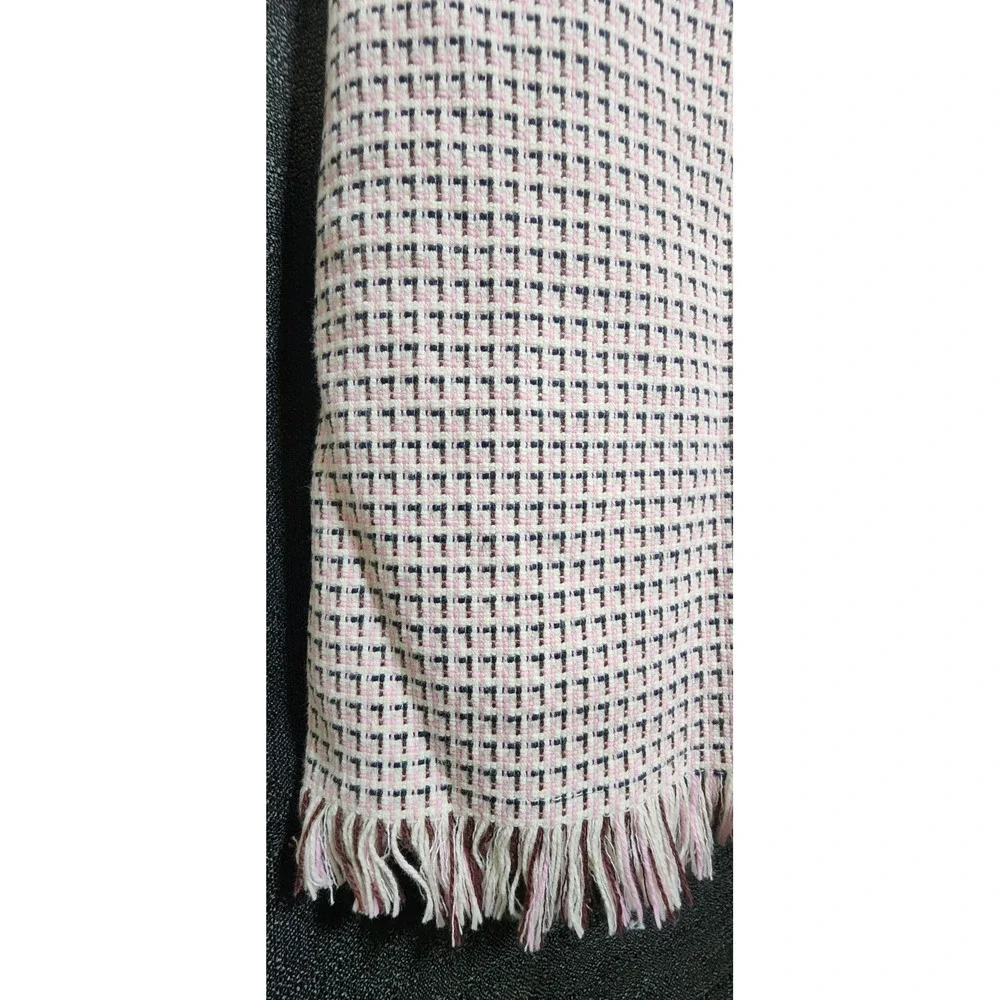 LOFT Tweed Dress Office Buisness Pink Black White‎ Sleeveless Womans Sz 2 NWOT
